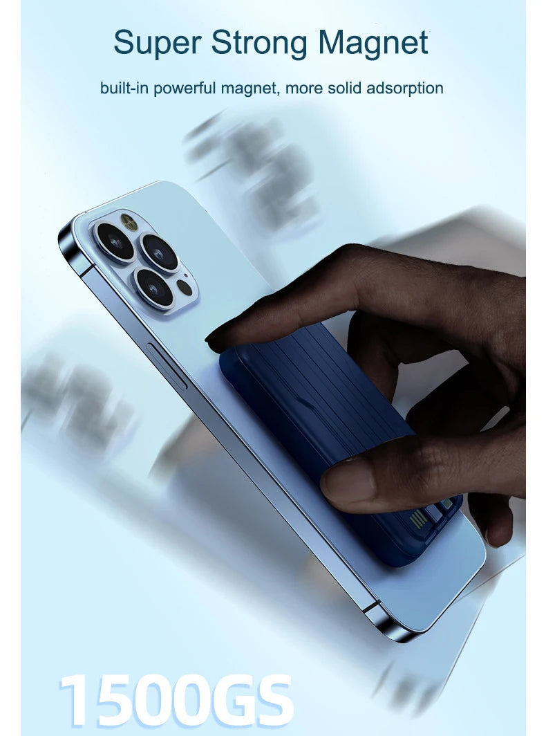 Magnetic Power Bank 20000mAh 10W Wireless Fast Charging Portable Battery Magsafe Powerbank for iPhone 16 14 15 pro Huawei Xiaomi