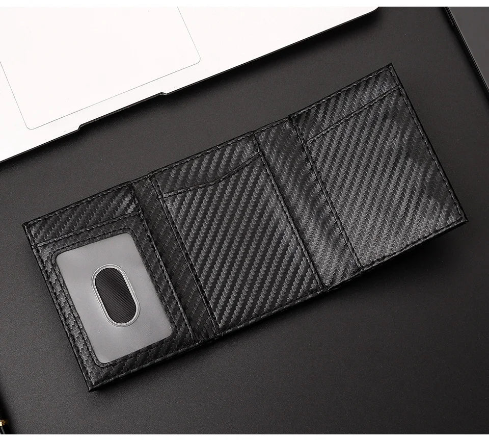 Wallet for Men, Smart Pop Up Wallet, Slim Minimalist RFID Blocking Credit Card Holder, Front Pocket Purse with Bill Compartment