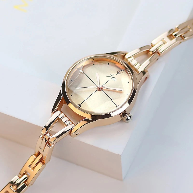 Women's Watches Elegant Woman Watch Quartz Gifts for Women Luxury Fashion Stainless Steel Alloy Women's Wristwatch Accessories