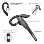 Wireless Bluetooth Headset Earphones 5.1 Single Handsfree For Driving HD Call Noise Headphone Microphone Business Headset