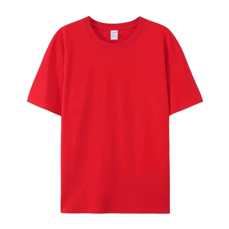 Men's Solid-color Short-sleeved T-shirt: Simple, Elegant and High-quality, Suitable for Both Commuting and Casual Wear