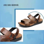 Mens Sandals Summer Outdoor Breathable Casual Sandalias  2025 Non Slip Beach Shoes Formal Office Walking Flats