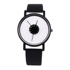 Couple Watch Simple Men Women Casual Quartz Watches Ins Fashion White & Black Watches Women's Clock Watch for Girls