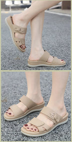 Female Shoes Slippers Soft Big Size Low Platform Summer Clogs Woman Luxury Slides Comfort Beach Designer Scandals Casual