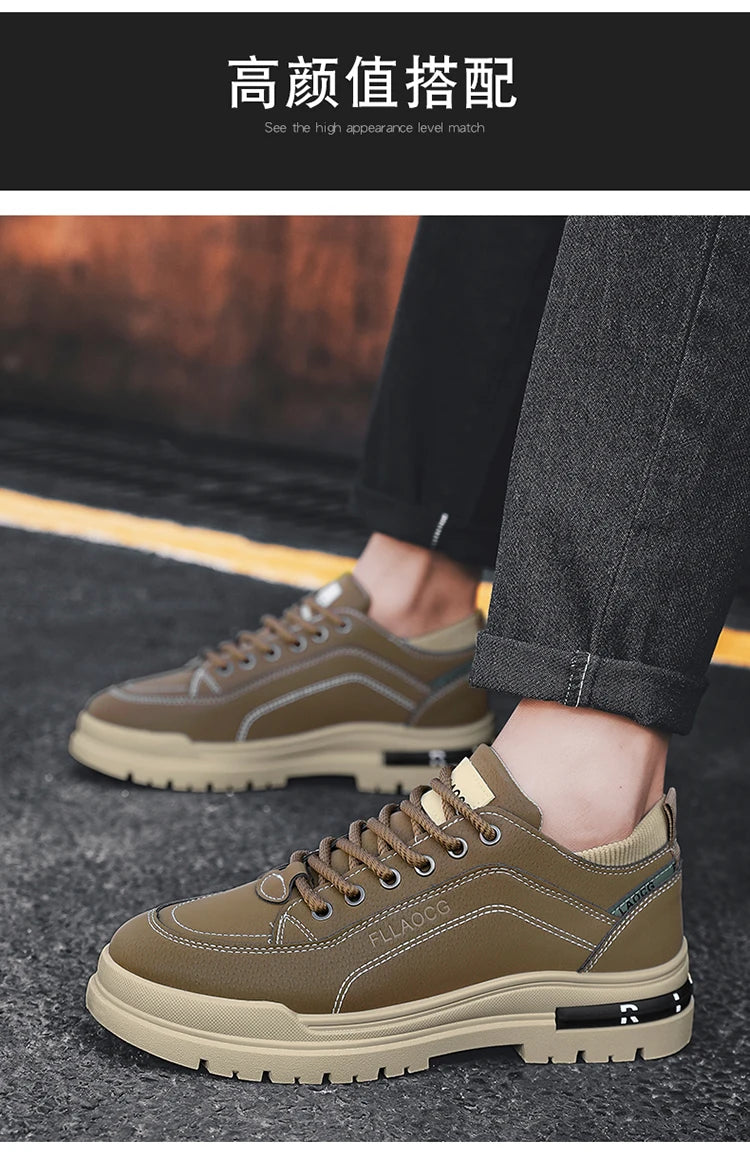 Men's shoes four seasons soft-soled non-slip casual shoes outdoor youth walking shoes fashion student sports shoes tooling shoes