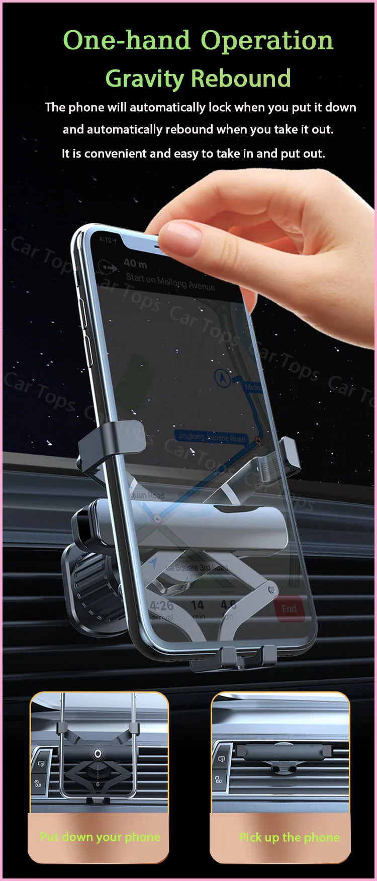 Car Mobile Phone Holder for Avatr 11 2023 2024 15.6 inches Screen Mount MagSafe Bracket Wireless Charger Stand Auto Accessories