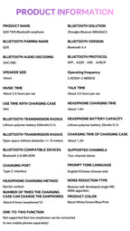 Translation Headphones with Multifunction Touch Screen Smart Wireless Bluetooth Earphone HiFi Audio Quality Business Earbud