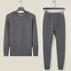 Men's round Ne Thiened Warm Underwear Set Youth Autumn Winter Thermal Clothing Long Sve Pants Home Clothes Innerwear
