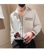 Men Long Sleeve Shirt Casual Fashion Stylish Versatile Top