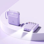 20000mAh Mini Power Bank 4in1 Cable Portable Charger Fast Charging LED Digital Display Poverbank External Battery Mobile Power