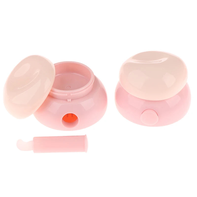 3.5g Mini Cosmetic Empty Jar Pots Makeup Skincare Container Face Cream Box Lip Balm Box With Silicone Spoon Refillable Bottles