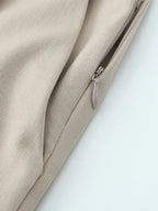 Willshela Women Fashion Solid Lace Up Side Zipper Straight Pants Vintage High Elastic Waist Female Chic Lady Trousers