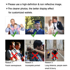 Customized Picture Name Wallets for Men Personalized Photo Man Wallet Gift for Father's Day Valentines Birthday Gift for Husband