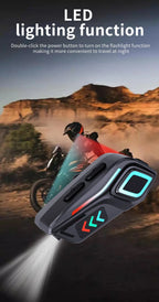 Hands-Free Music Riding Waterproof Noise Cancelling Bluetooth Motorcycle Intercom Helmet Headset