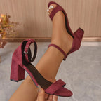 Women High Heels Sandals Summer Fashion Elegant Low Heels Woman Shoes Luxury Designer Sexy Sandals Women Sandalias De Mujer