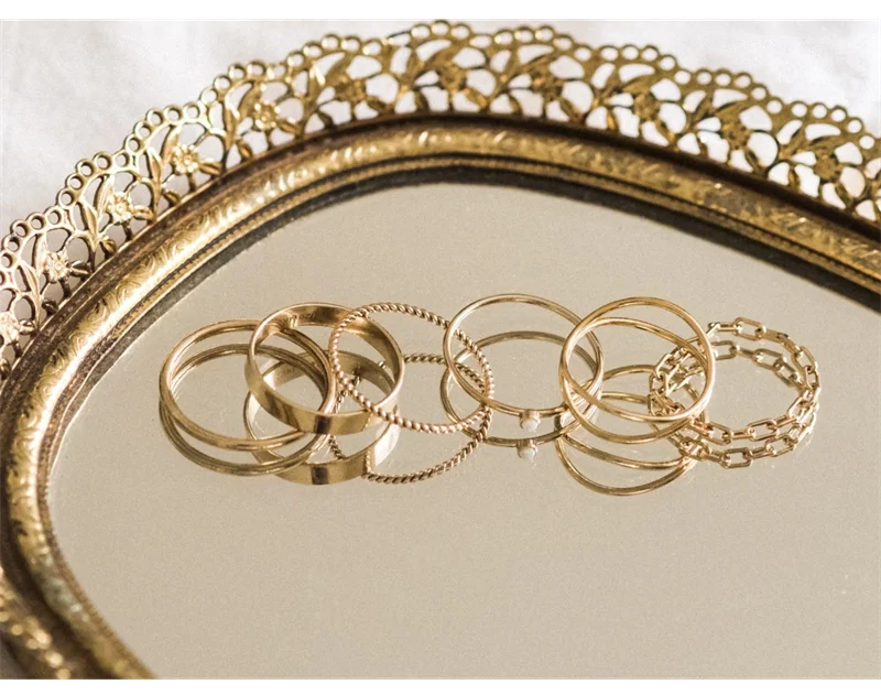 14K gold filled Essential Stacking Ring 1.5MM Thickness Knuckle Ring Boho Gold Jewelry Minimalism Stacking Boho Ring for Women