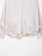 Women Satin Knot Shirt Autumn Women's Long Sleeves Women's Shirts Simple Female Button Shirts & Blouses