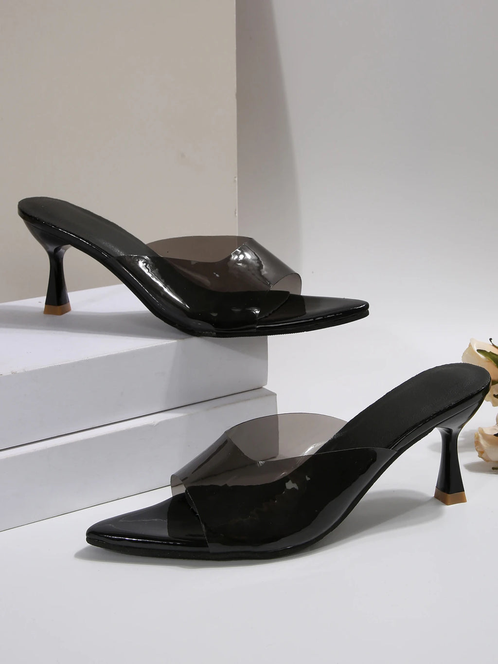 Sexy High Heels Women Slippers Designer Heeled Sandals Woman Shoes Summer 2025 Brand Home Slides Elegant Flip Flops Sandalias