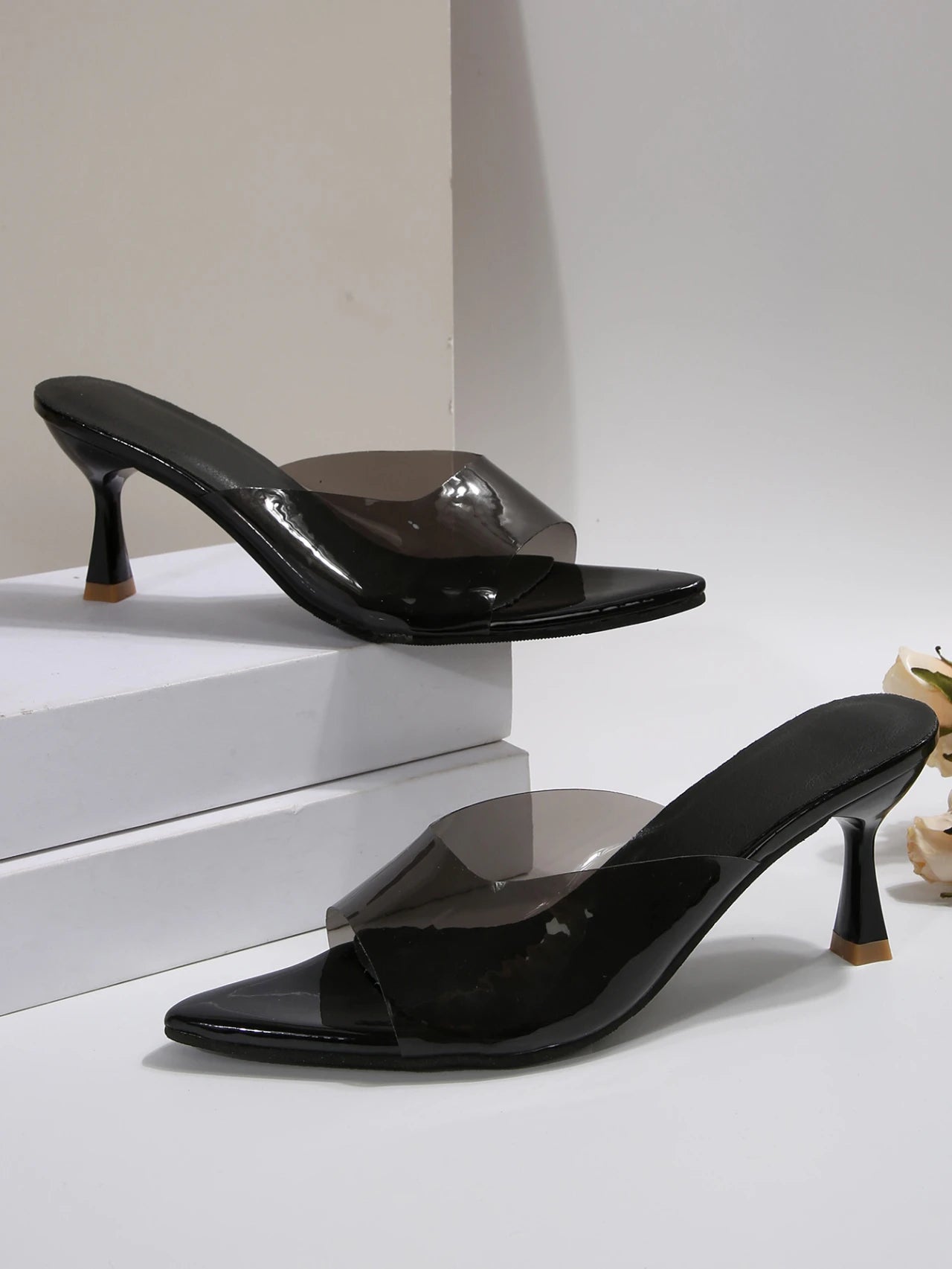 Sexy High Heels Women Slippers Designer Heeled Sandals Woman Shoes Summer 2025 Brand Home Slides Elegant Flip Flops Sandalias