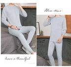 Men's round Ne Thiened Warm Underwear Set Youth Autumn Winter Thermal Clothing Long Sve Pants Home Clothes Innerwear