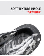 Men's Slippers New 2025 Platform Sandals for Men Anti-slip Mens Shoes Man Wearing Outside Summer Hollow Breathable Flat Pvc