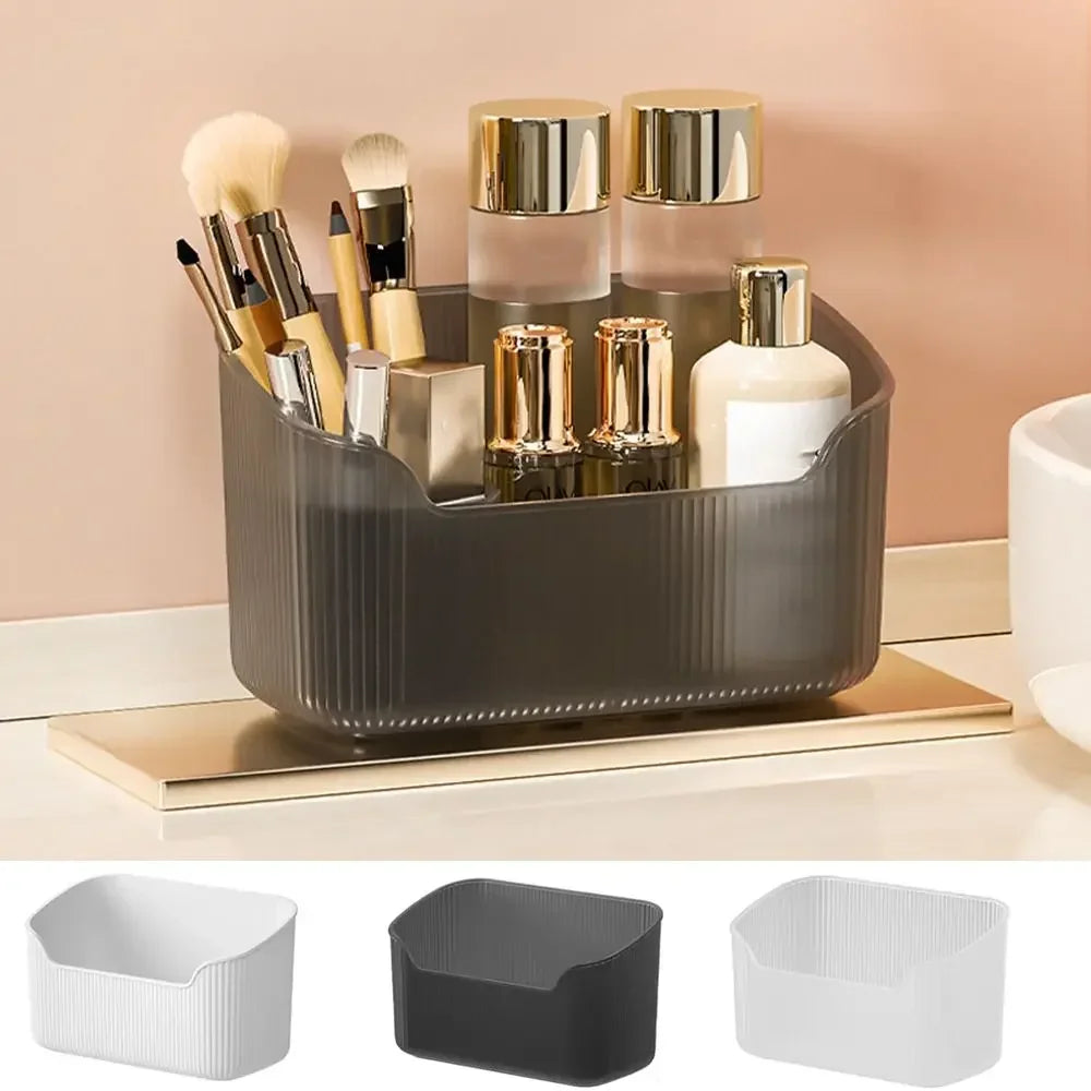 Toilet Desktop Storage Box Container Cosmetics Bathroom Countertop Sorting Box Large Capacity Cosmetic Brush Makeup Organizer