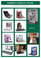 2022 New Style Counter acrylic Cylinder Cosmetic Skincare display stand Makeup Displays