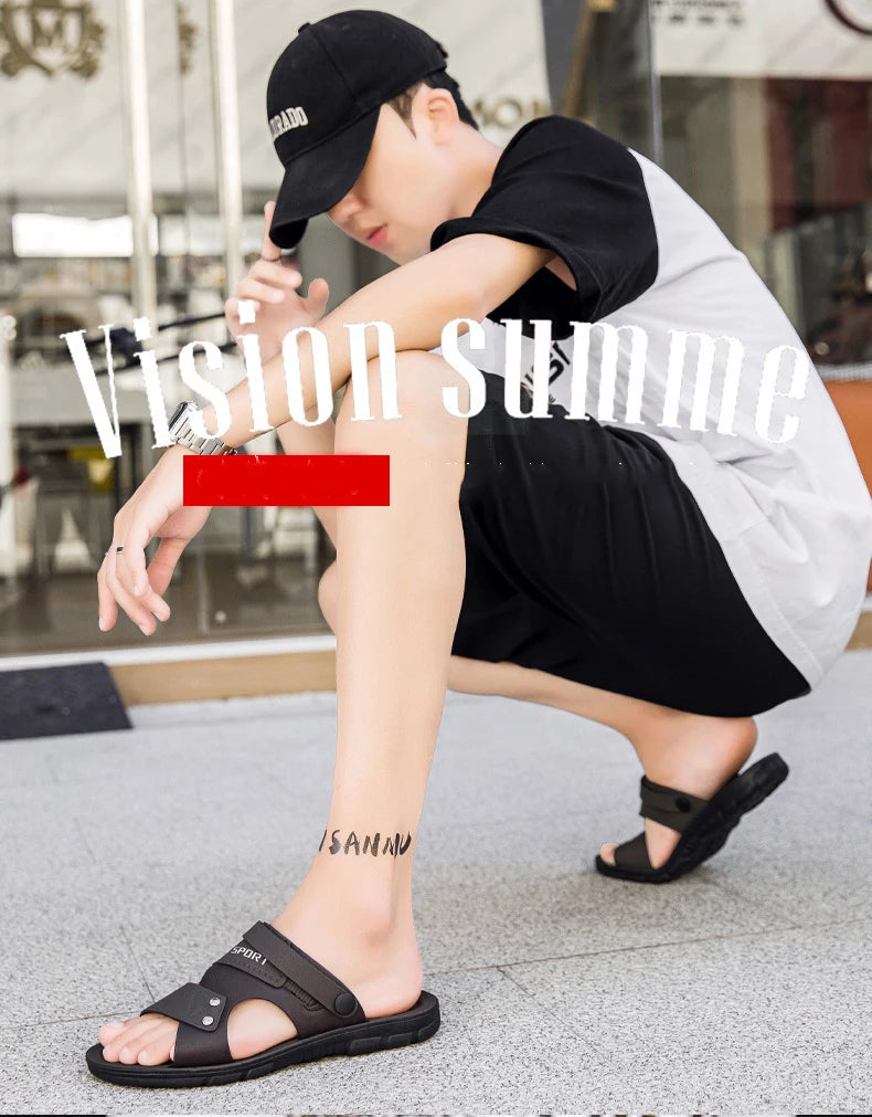 Hot Sale Men Sandals Casual Shoes Outdoor Walking Sandals for Men Beach Shoes Men slippers Open Toe Flat