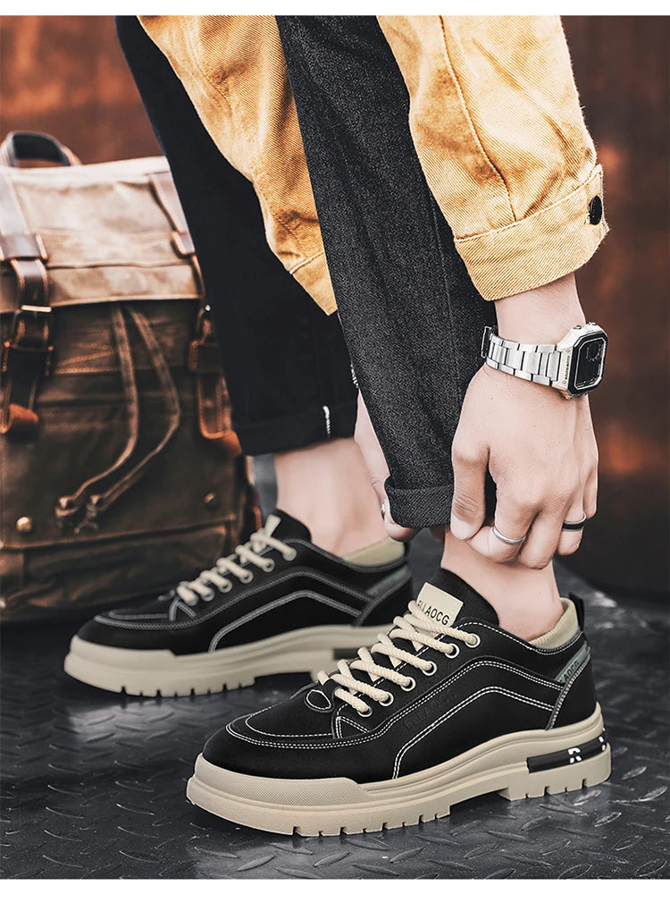 Men's shoes four seasons soft-soled non-slip casual shoes outdoor youth walking shoes fashion student sports shoes tooling shoes