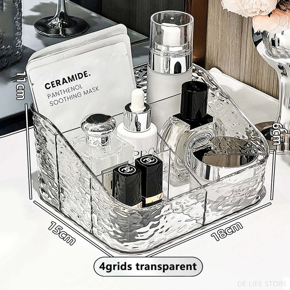 Cosmetic Organizer For Vanity Makeup Organizer Clear Acrylic Cosmetic Storage Box Perfume Holder Skincare Organiser For Lipstick