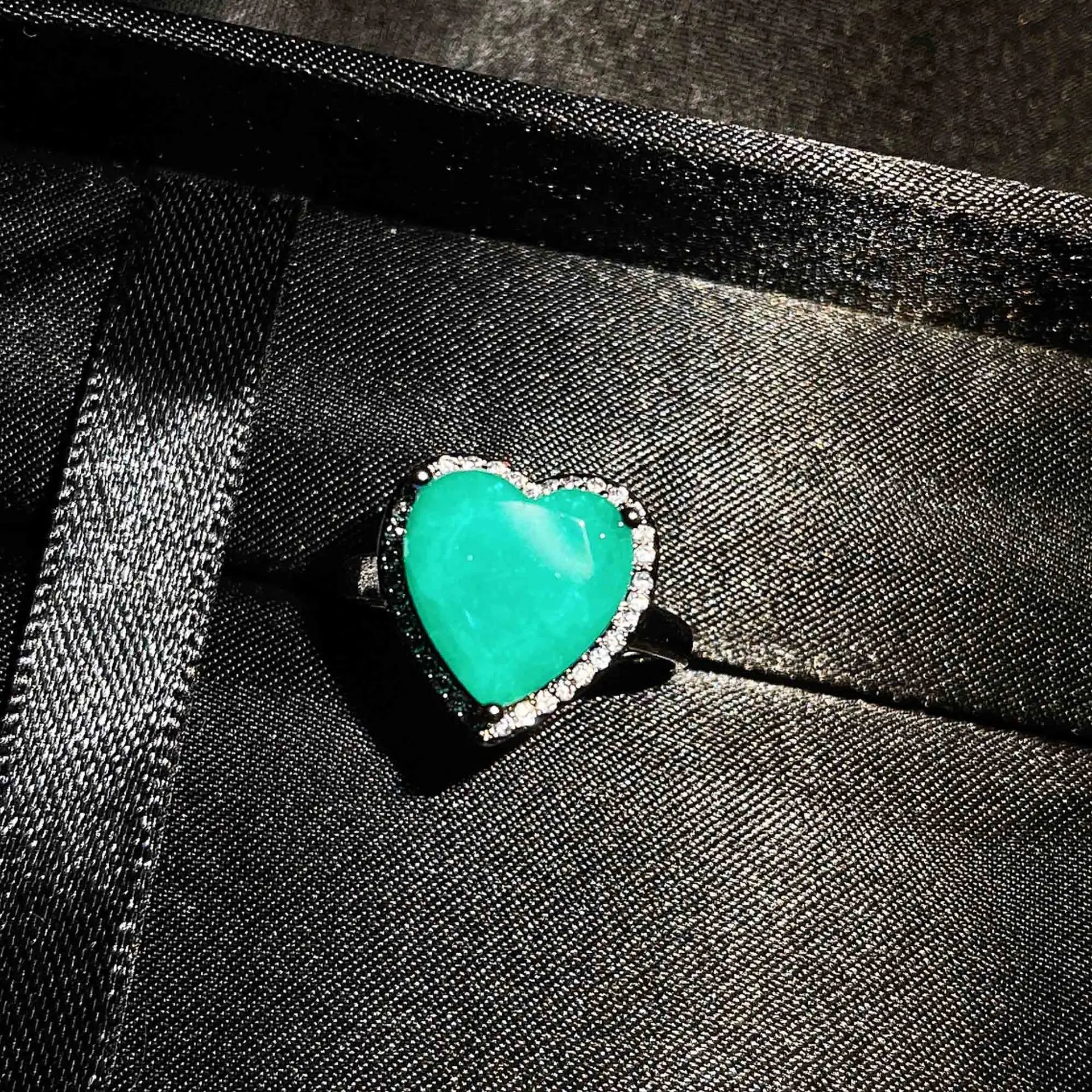 Silver Water-drop Shape Paraiba Tourmaline Gemstone Earrings Necklace Set for Women Temperament Ladies Trendy Vintage Jewelry