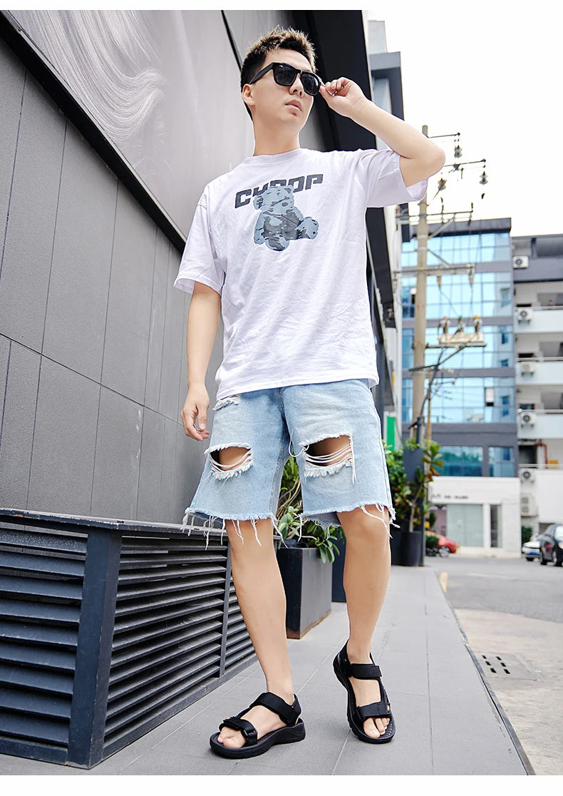 Classic summer sandals for men and women, lightweight and breathable, with Velcro trendy sandals, open-toe sandals