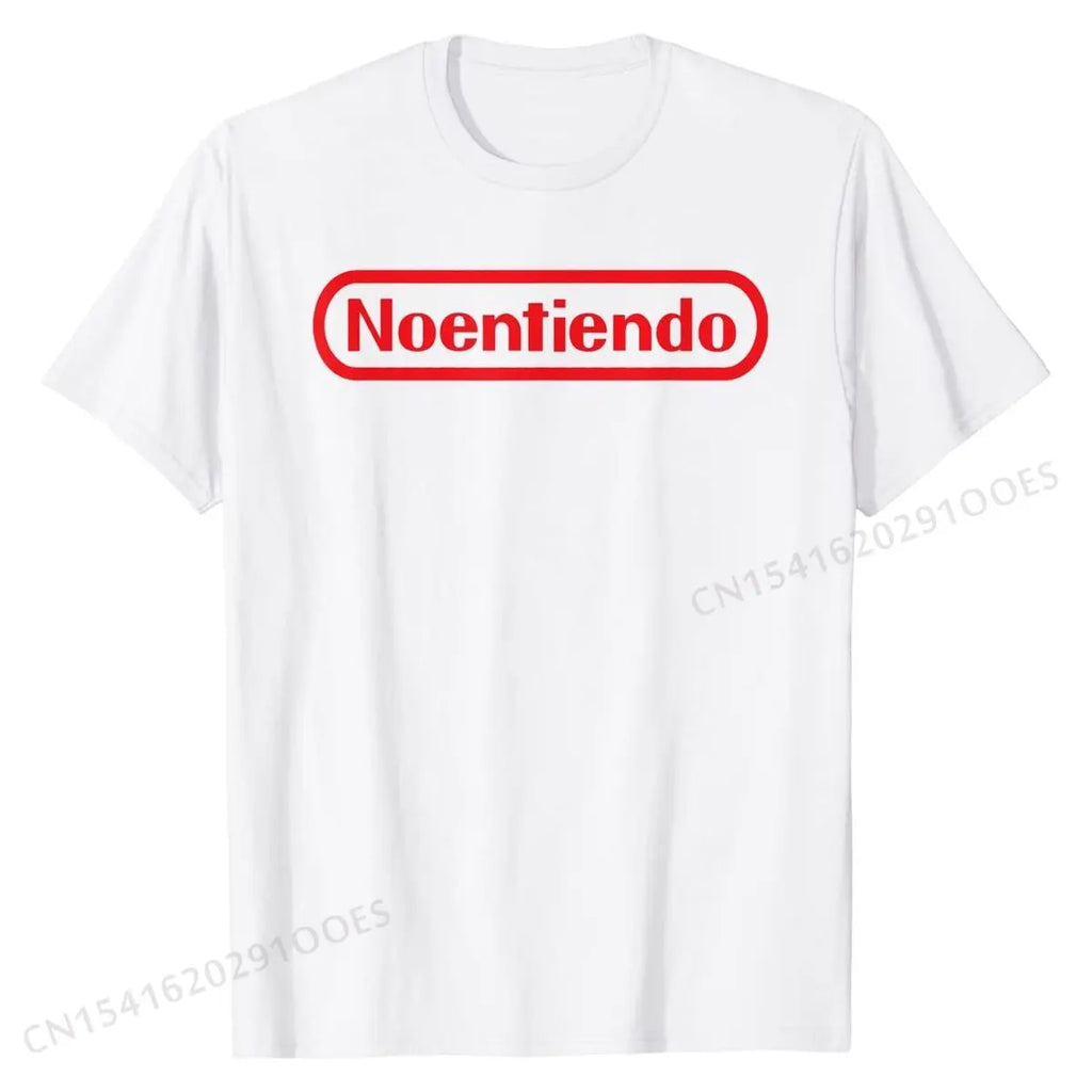 No Entiendo Shirt, Funny Gamer's Shirt For Spanish Speakers T Shirts Casual On Sale Cotton Tops Shirts Camisa for Men