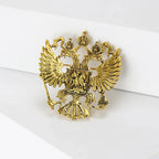 Beaut&Berry Retro Men's Double Headed Eagle Brooch Alloy Animal Pin Fashion Accessory Men's Jewelry Accessories Gift