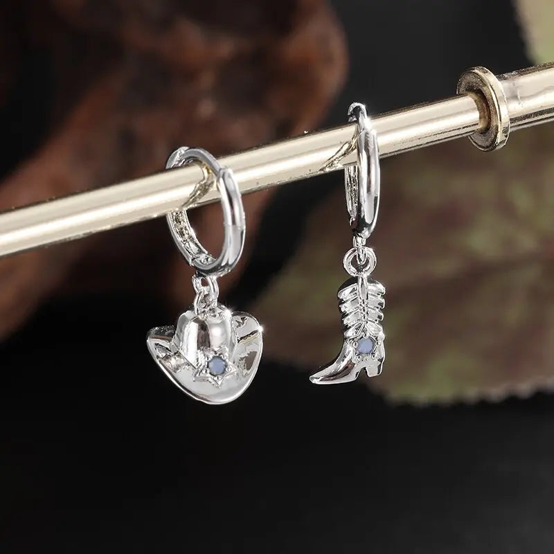 Geometric Heart Shaped Sun Pendant Earrings Stainless Steel Women's Earrings Fashion Charm Hip Hop Trendy Wedding Jewelry