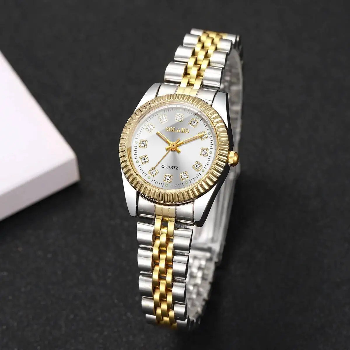 2PCS/Set Couple Watches Luxury Men Business Watch Women Calendar Quartz Wristwatch Reloj Hombre Mujer（Without Box）