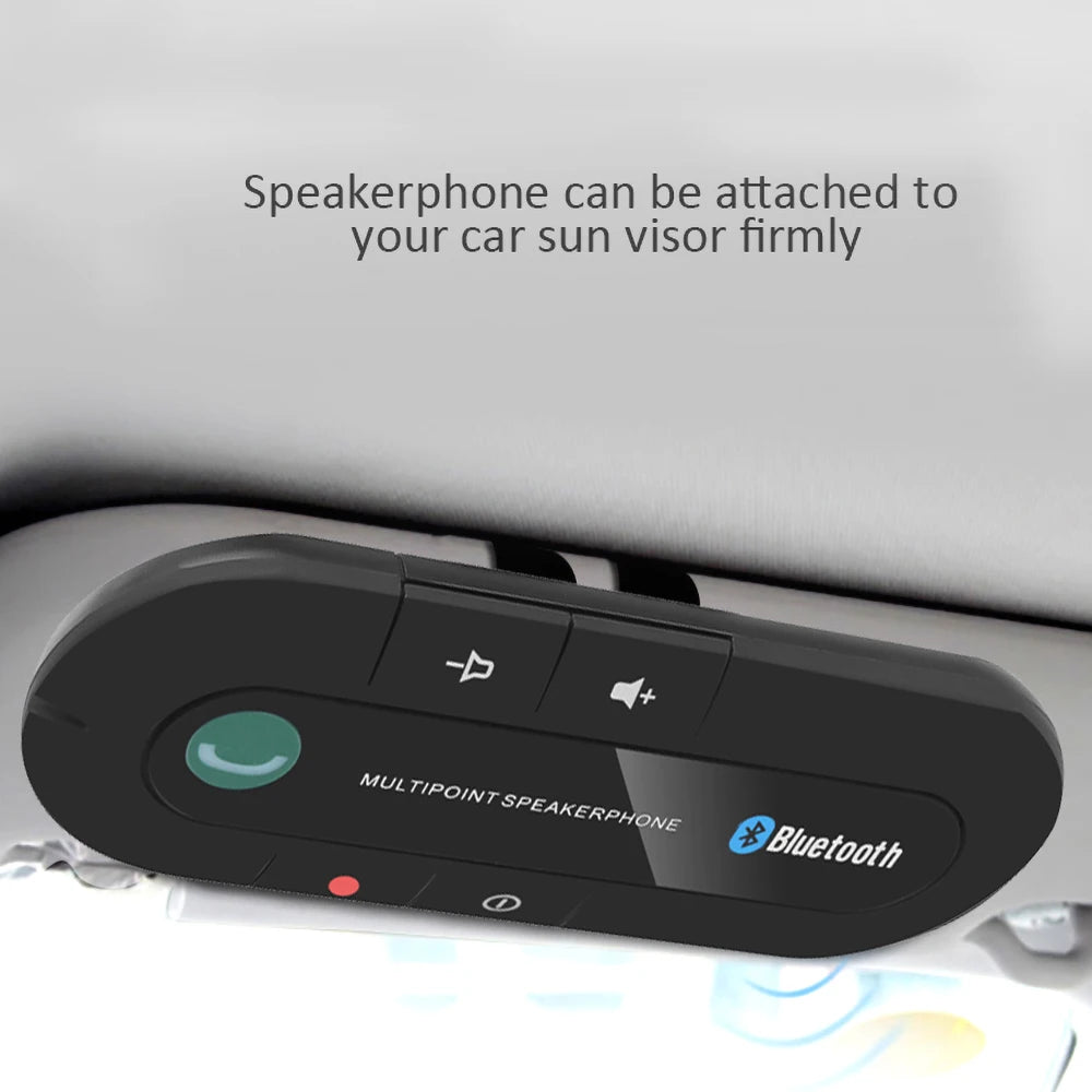 Bluetooth Handsfree Car Kit Sun Visor Handsfree Bluetooth Telephone Car Mobile Phone Wireless Stereo MP3 Player