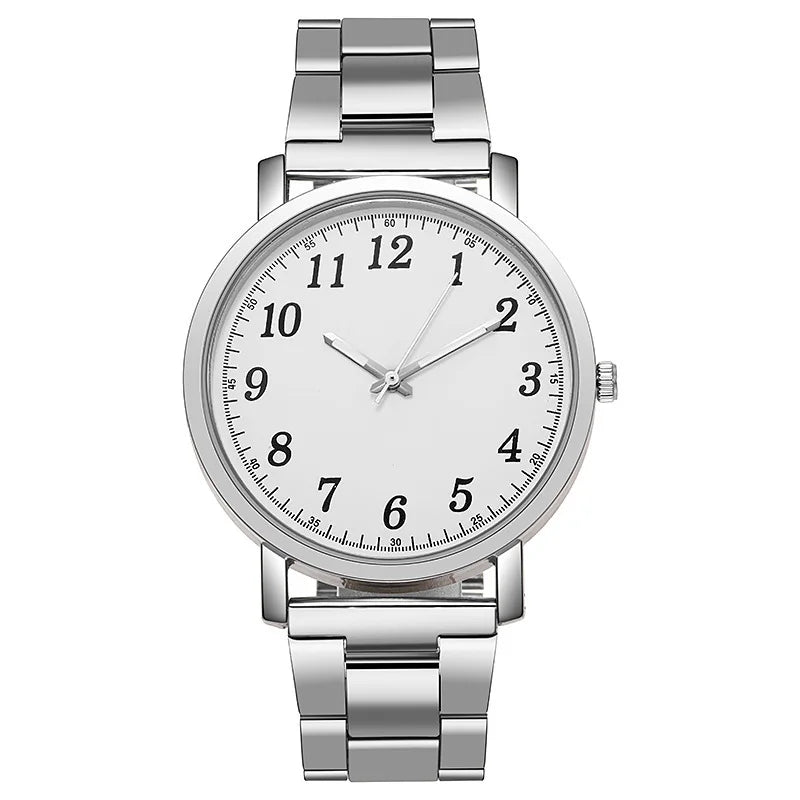 2PCS Couple's Watches Men Business Watch Fashion Analog Women Quartz Watch (Without Box)