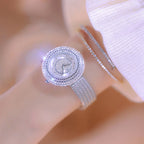 Fashion Luxury Watches For Woman New Vintage Golden Women's Wristwatches Ladies Dress Quartz Clock High Quality Relogio Feminino