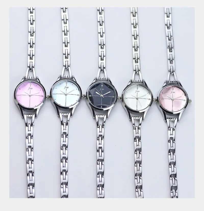 Women's Watches Elegant Woman Watch Quartz Gifts for Women Luxury Fashion Stainless Steel Alloy Women's Wristwatch Accessories
