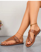 Women's Sandals Flat Sandals Summer Shoes For Woman Flip Flops Beach Slippes Sandalias Mujer Elegant Summer Footwear Female