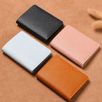 2025 New Women's Wallet Simple Folding Button Small Wallet Driver's License Card Bag Soft Leather Wallet