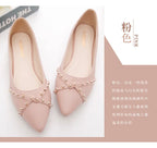 Woman Flats Shoes Rivet Spring Summer New Female Metal Pointed Toe Casaul Shoes Comfortable Flats Loafers Shoes