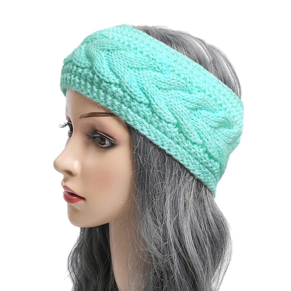 Winter Knitted Inner Layer with Velvet Windproof and Keepwarm Headband