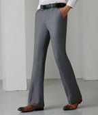 Man Suits Pants Draped Flared Fluid Tight Wide Leg Black Business Social Tailoring Bell Mouth Trousers for Men Up Formal Classic