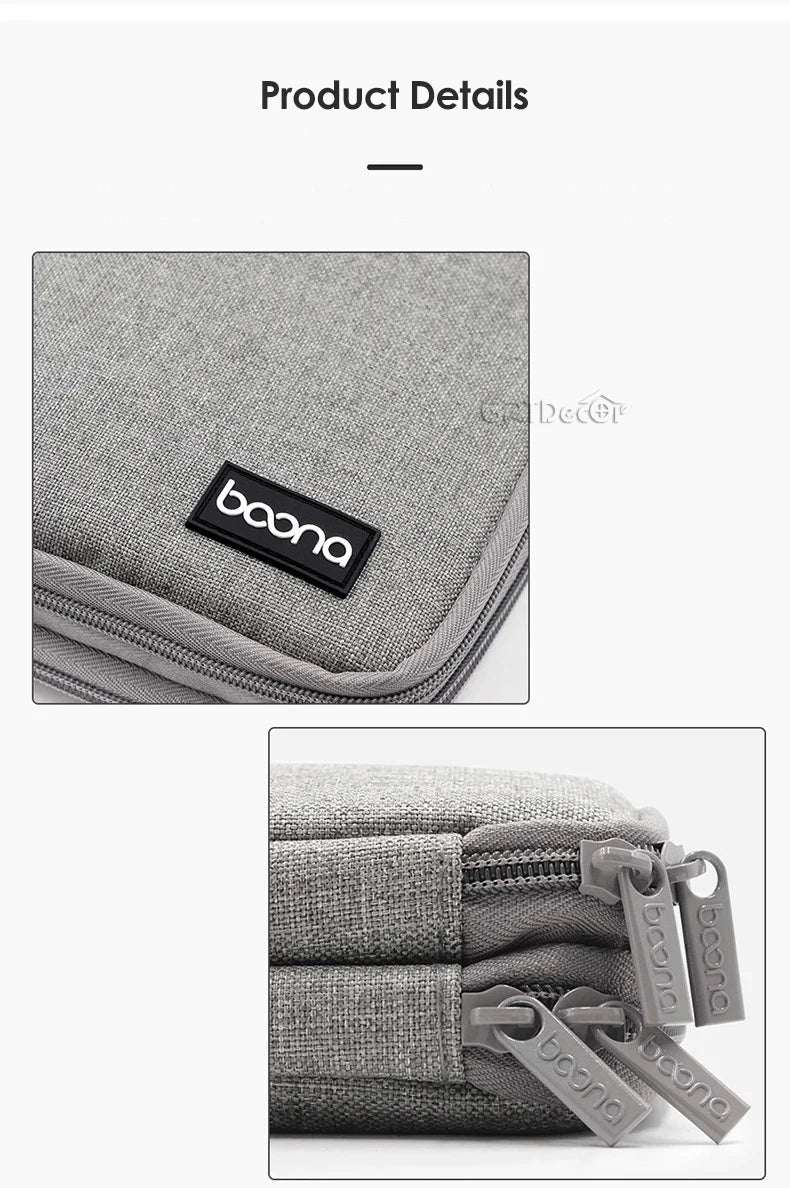 Electronics Protective Storage Bags for Cable Organizer Bag Handheld Tech Pouch for Tablet Phones & Power Banks Organizador Case