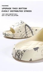 Slippers for Men, Suitable for Outdoor Wear in Summer. Trendy Bathroom, Non Slip, and Indoor Cool Slippers for Men