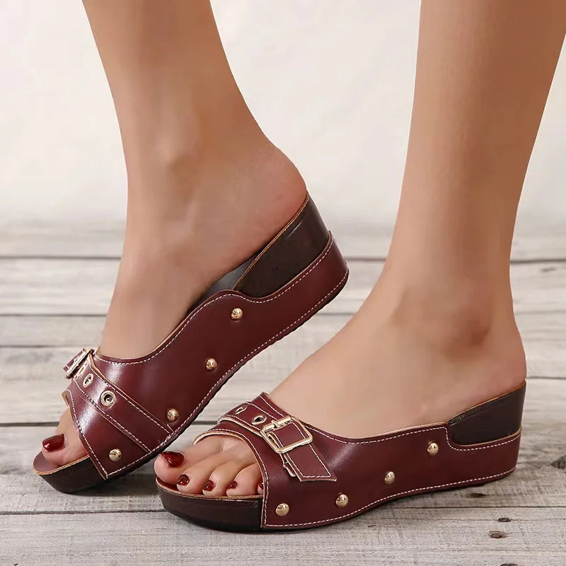 Women Sandals 2023 Fashion Wedges Shoes For Women Slippers Summer Shoes With Heels Sandals Flip Flops Women Beach Casual Shoes