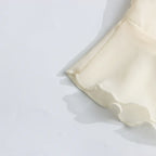 Solid Spliced Ruffles Loose Blouses For Women I Neck Long Sleeveless Temperament Minimalsit Shirts Female Fashion