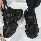 Fashion Shoes For Men White Sneakers Male Platform Walking Shoes Punk Lace Up Outdoor Men’s Outdoor Breathable Sneakers